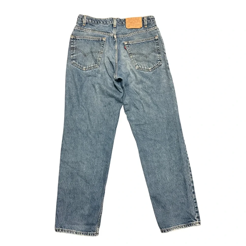 Vintage Levis 550 Relaxed Fit Tapered Leg Blue Jeans Mens 32x30 1998 Mexico